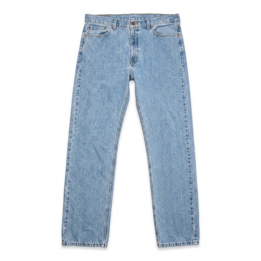 Levi's 505 Regular Fit Jeans Mens 40x36 Blue Denim Straight Leg Stonewash Cotton